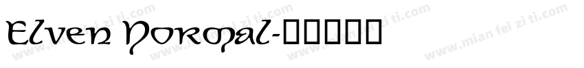 Elven Normal字体转换